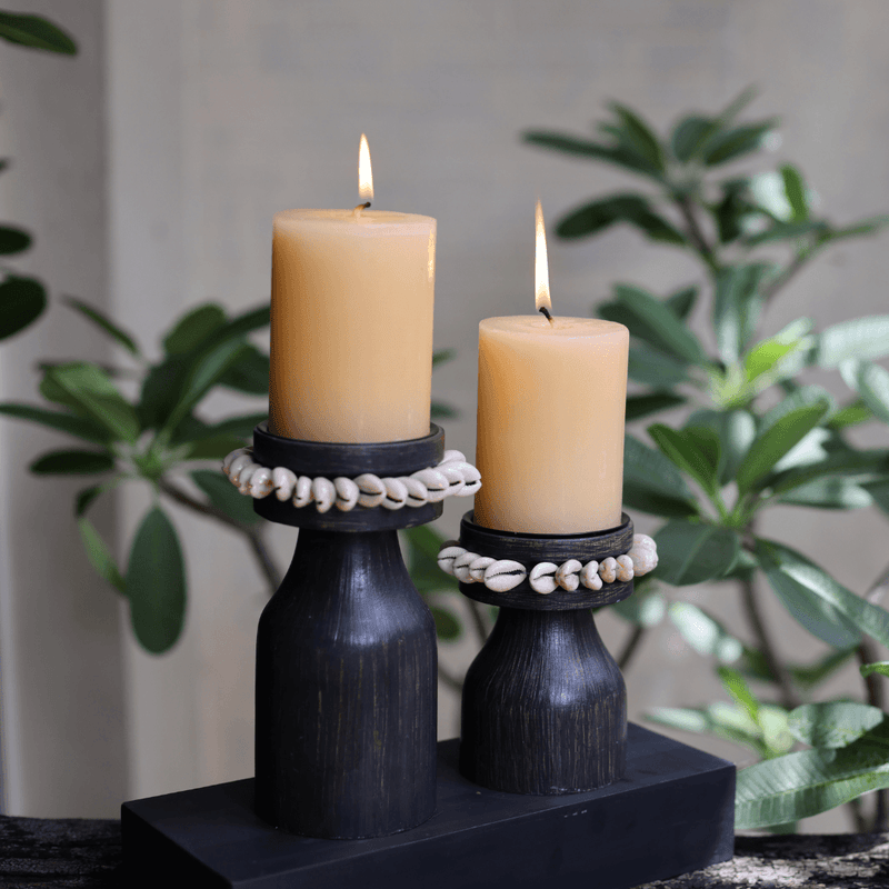 Twin Flames (Black Candle Stands)