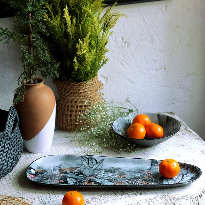 Nature's Canvas - Decal Elongated Enamel Tray