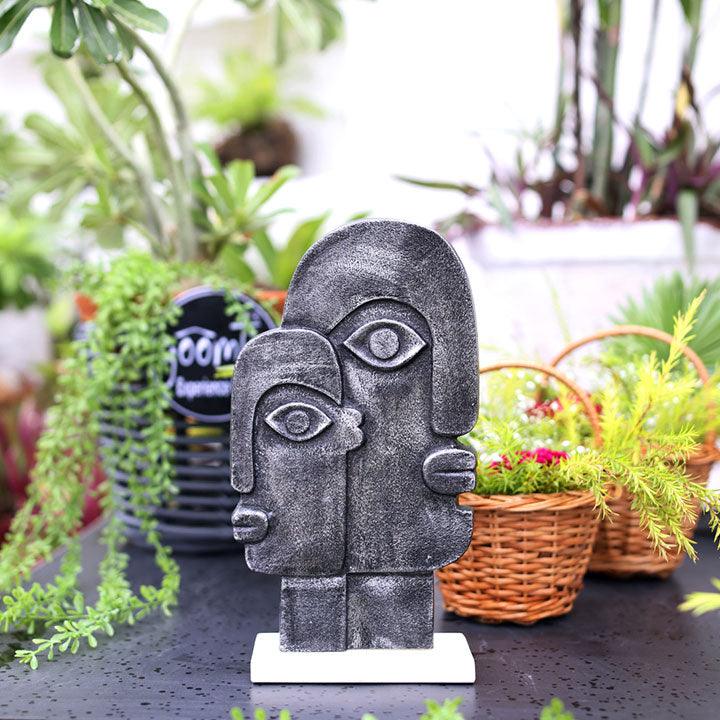 Metal Couple Sculpture