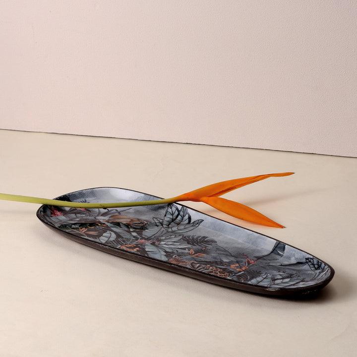 Nature's Canvas - Decal Elongated Enamel Tray