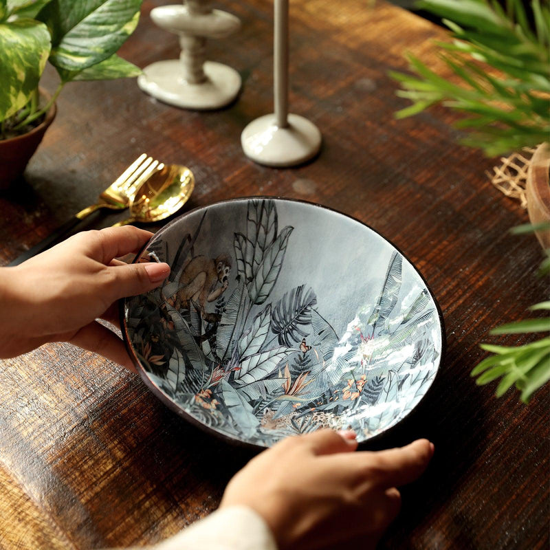 Nature's Canvas - Decal Enamel Bowl - M