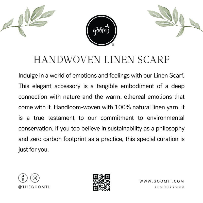 Handwoven Linen Scarf