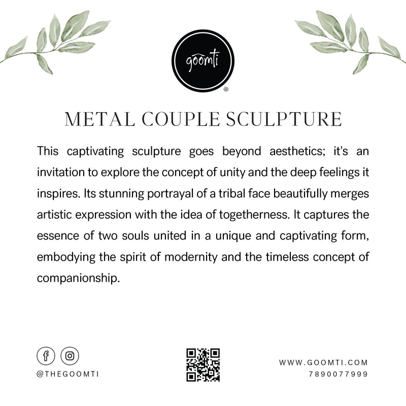 Metal Couple Sculpture