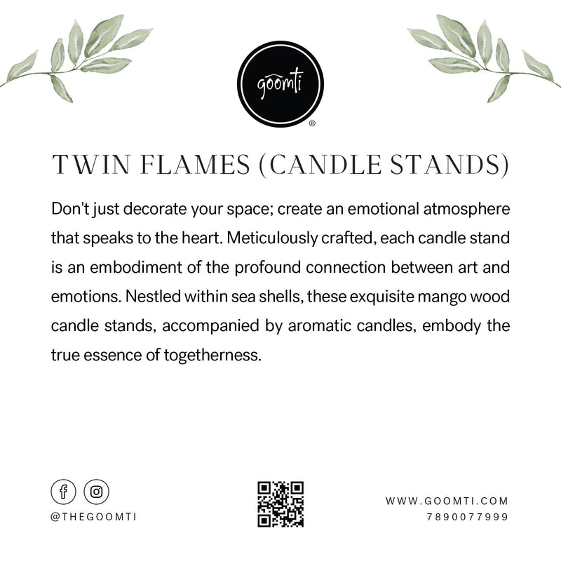 Twin Flames (Black Candle Stands)